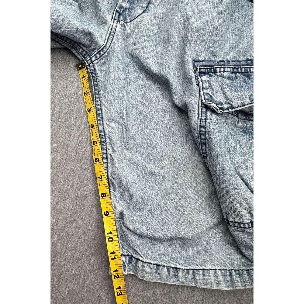 Levi Strauss Signature Jean Shorts Mens Sz 32 Baggy Denim Y2K Vtg Skater Grunge